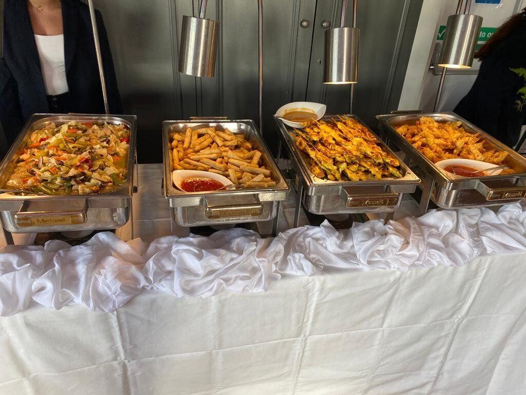 Wedding breakfast setup