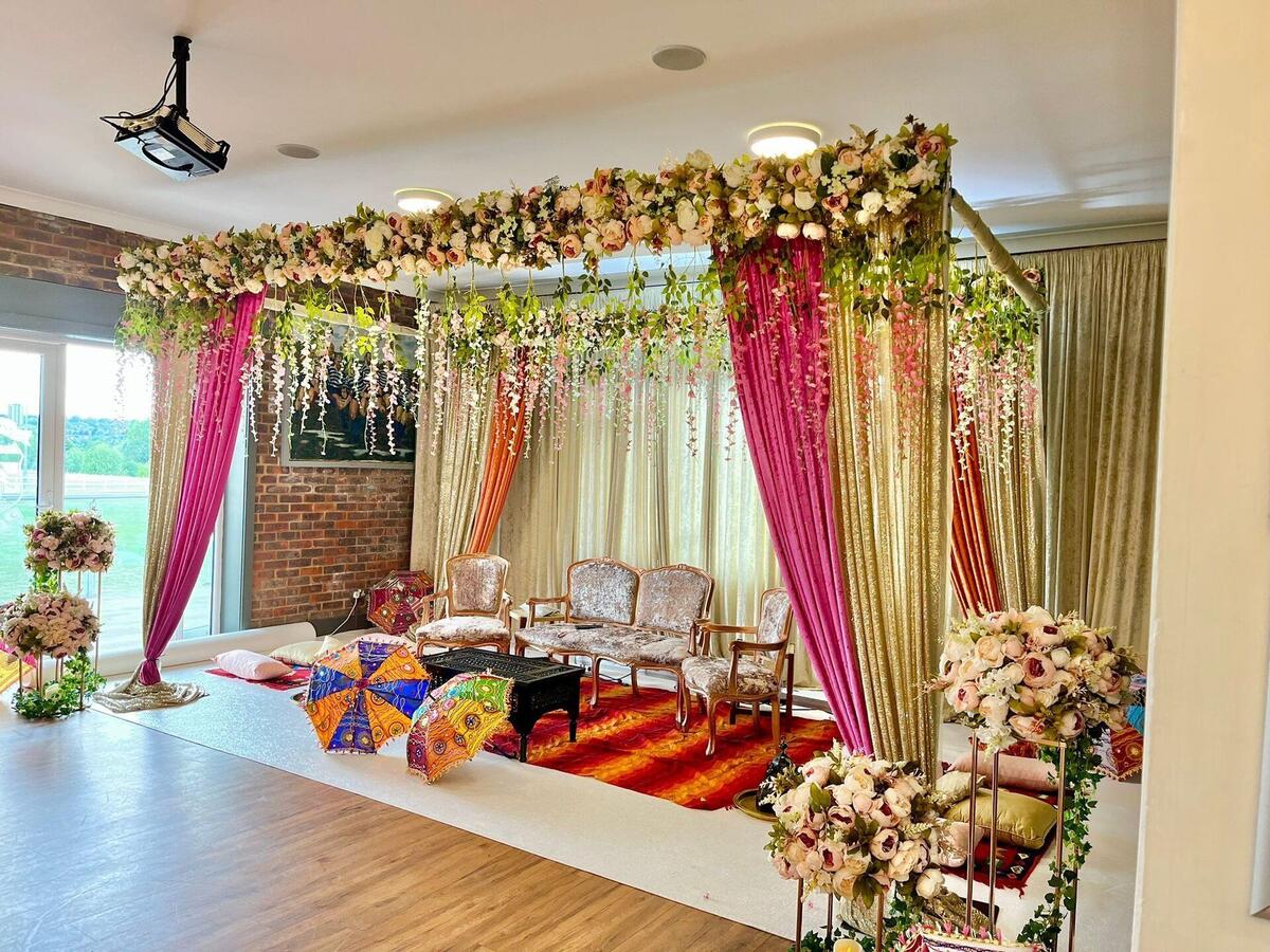 Mehndi ceremony at Centenary Field